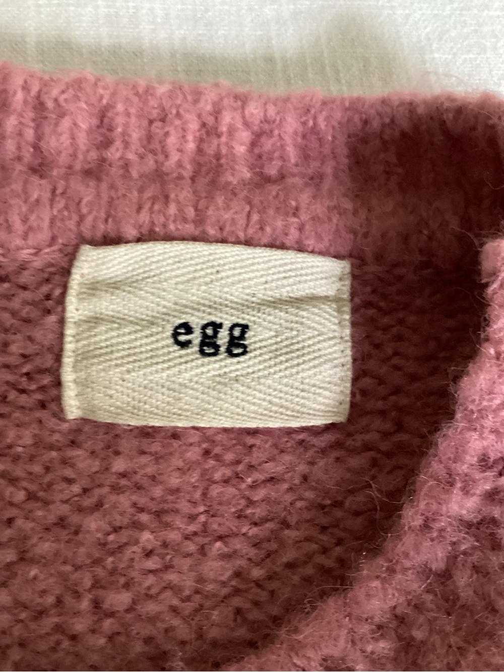Egg Trading Fuzzy Alpaca Wool Blend Boucle Sweater Vest Large Pink Korea - Picture 9 of 16